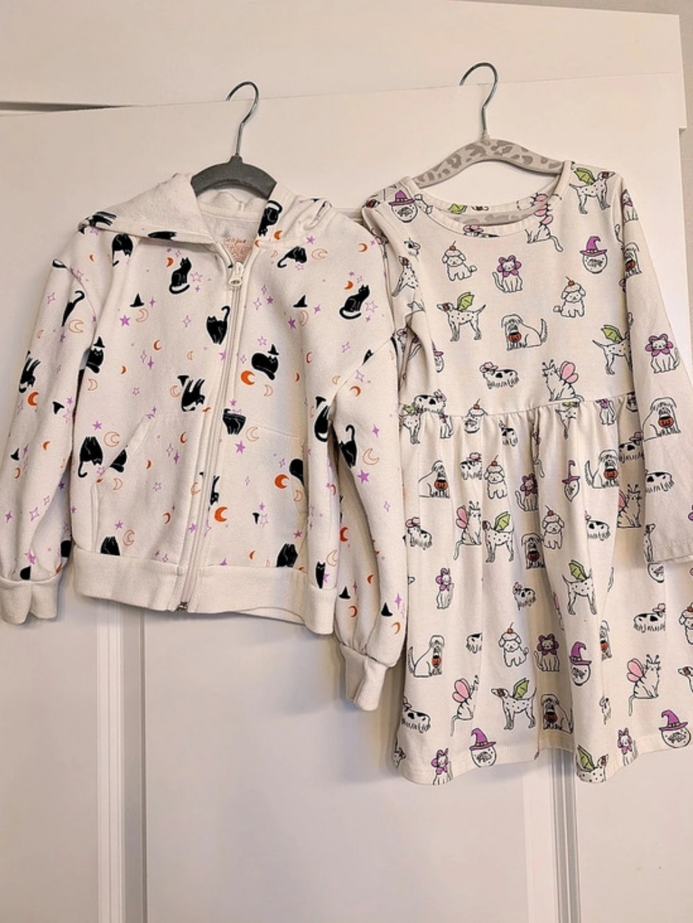Cat & Jack Girls Animal Print Dress & Zip Jacket Size 4T